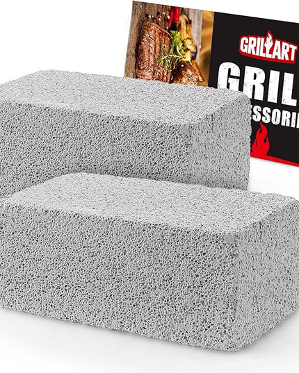 GRILLART Griddle Cleaning Kit for Blackstone, Flat Top Grill Cleaning Stone 2 PCS