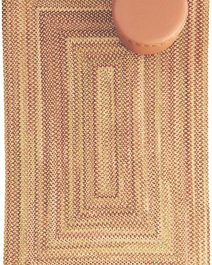 Capel American Heritage Harvest Gold 5' 0" X 8' 0" Concentric Rectangle Braided Rug