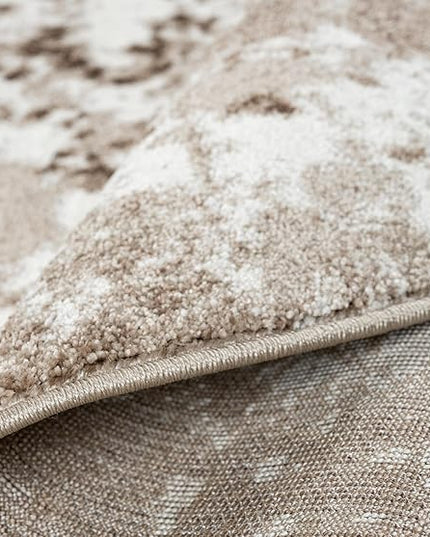 Keen Home Design Area Rugs - 10ft Round Non-Shedding, Abstract Rugs for Kitchen, Living Room, Bedroom, Dining Room, Entryway - Size: 10' Round, Multi