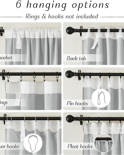 NICETOWN Linen Pinch Pleat Blackout Curtains 84 inch Long for Living Room Bedroom, Thermal Insulated Window Treatments Privacy with Light Filtering for Home, 52 x 84 inch, 2 Panels, Light Grey