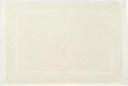 Lincoln & Palm 1-Piece Turkish Cotton Bath Mat - Soft, Plush, and Absorbent - 1000 GSM Thick Luxury Spa and Hotel Style - No Rubber Backing - Silver-Infused SILVERbac (1 Piece Bath Mat, Ivory)