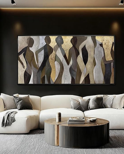 Abstract Canvas Wall Art Textured Print Pictures Contemporary Wall Decor 29"x58" Large Artwork for Living Room Kitchen Art