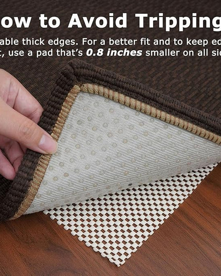 KOZYFLY Washable Runner Rug 2x12 ft Hallway Kitchen Runner Rugs with Rubber Backing Entryway Runner Indoor, Extra Long Carpet Runners for Hall Kitchen Entryway, Dark Coffee/Brown