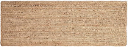 REDEARTH · Area Runner Rug - 2'x6' Braided Natural Jute with Non-Skid Backing - Handwoven Rectangular Boho Rug for Bedroom, Kitchen, Living Room - Farmhouse Aesthetic Home Decor - Handmade Carpet