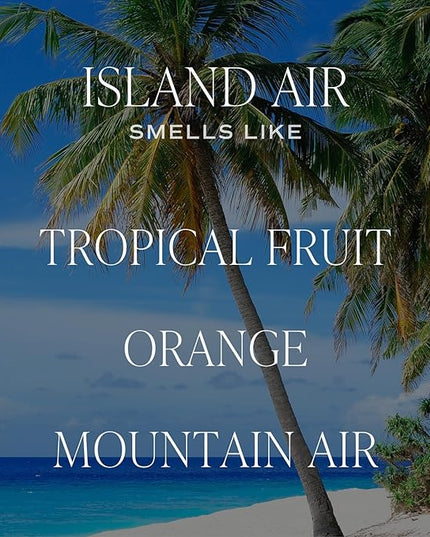 Sweet Water Decor Island Air Reed Diffuser – Room Decor Aesthetic with Long-Lasting Premium Fragrance of Tropical Fruits, Sugared Oranges, Lemons, Limes for 4 Months – Ideal for Home Decor