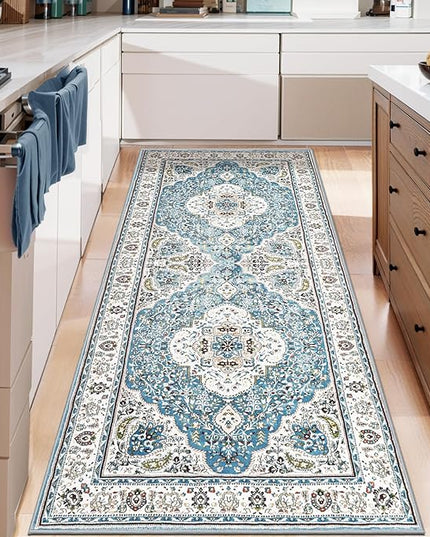 Ciicool Washable Runner Rug Non Slip, 2x5 Rug Non Shedding Pet Friendly Indoor Floor Carpet Hallway for Bathroom Kitchen Living Room Bedside