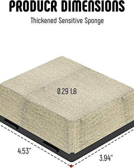 2-Pack Replacement Heads for Grill Brush, Bristle-Free Interwoven-Tech with Thermal-Sensitive Sponge, Compatible with Feasto 6-in-1 Outdoor Grill Brush