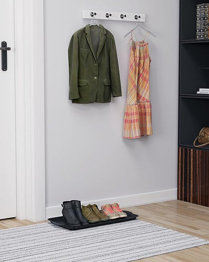 Matace 2 Pack Rubber Small Boot Tray for Entryway,Boot Mat,Shoe Tray,Shoe Mat for Indoor and Outdoor Use, 27.95"x 15.74" (Pack of 2)