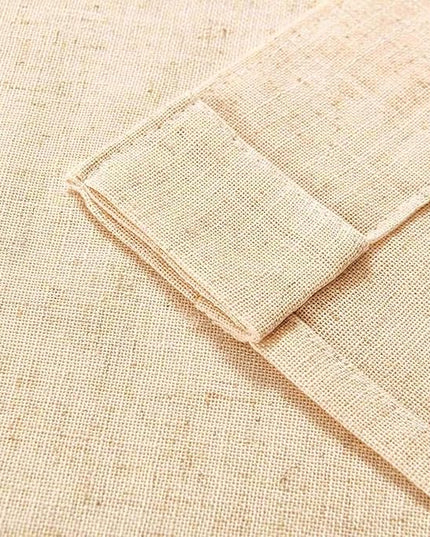 Joydeco Linen Curtains 108 Inch Length 2 Panel Sets,Light Filtering Curtains for Bedroom 52 Inch Wide Living Room Drapes with Back Tabs & Rod Pockets (W52 x L108 Inch, Ecru)