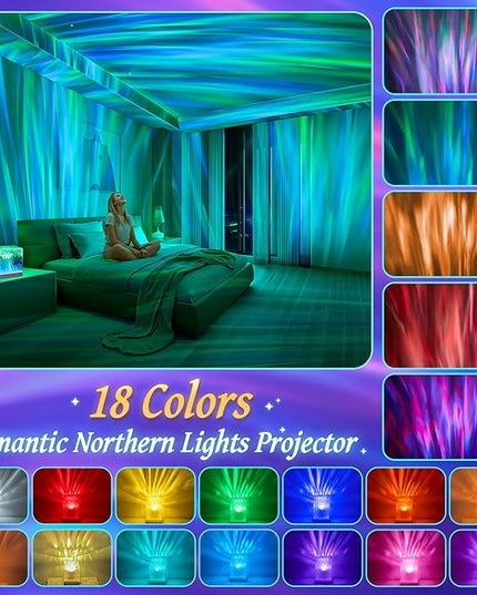 PIKOY Shower Lamp Shower Lights White Noise Sound Machine for Sleep Adults, Bluetooth+15 White Noise Machine Baby Sound Machine Baby, 18 Colors Shower Light Party Lights Indoor, Remote Warm Light Lamp