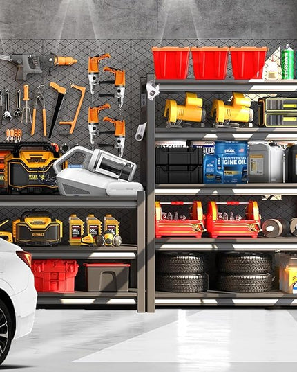 Metal Garage Shelving Unit, Heavy Duty 5-Tier Adjustable Storage Rack, Steel Shelving,2000 lbs Capacity, Industrial Shelves for Heavy Tools and Equipment (5-Tier 54" H x20 W x 14" D)