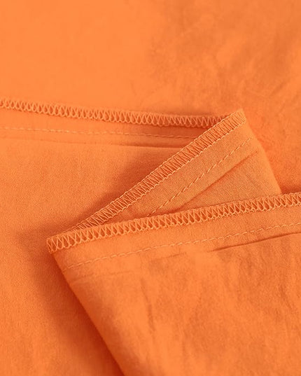 NTBAY Toddler Bedding Set - 4 Piece Soft and Breathable Crib Bedding Set for Boys and Girls, Includes Quilted Comforter, Fitted Sheet, Flat Top Sheet and Envelope Pillowcase, Orange