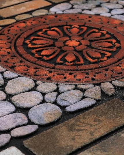 Large 47"x22" Heavy Duty Welcome Mat Outdoor with Non-Slip Rubber Backing - Durable Outdoor Door Mat for Front Door Entrance, Garage, Patio & High Traffic Areas（Sunflower）