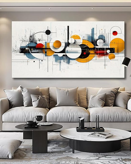 FUHAIHUA Large Wall Decor For Living Room Canvas Wall Art For Office Wall Decorations For Bedroom Abstract Line Pictures Artwork Room Home Decor 24x48 In