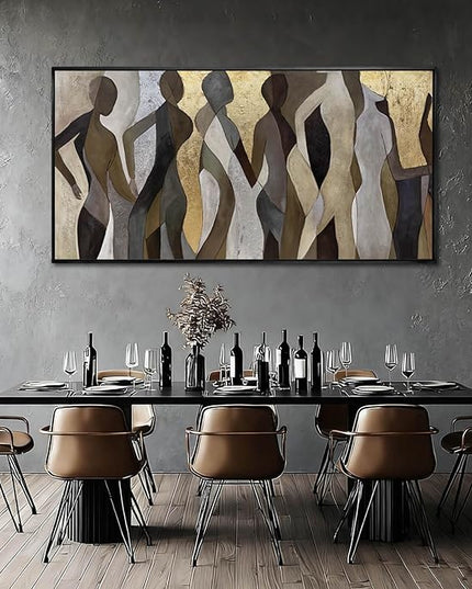 Abstract Canvas Wall Art Textured Print Pictures Contemporary Wall Decor 29"x58" Large Artwork for Living Room Kitchen Art