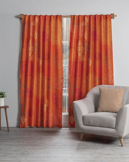 Maison d' Hermine Curtains for Living Room 100% Cotton 96 inch Length Two Panels Light Filtering Curtains for Bedroom Windows with Rod and Loop Pockets Drapes (Versailles Louvre, 50" W x 96" L)