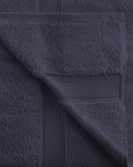 Superior Egyptian Cotton Pile Hand Towel Set of 4, Ultra Soft Luxury Towels, Thick Plush Essentials, Absorbent Heavyweight, Guest Bath, Hotel, Spa, Home Bathroom, Shower Basics, Navy Blue