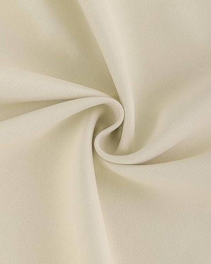 DONREN Cream Pinch Pleated Blackout Curtains with Hooks - 100 inch Length Room Darkening Thermal Insulated Window Curtain Panels for Living Room Bedroom 2 Panel 40" Wx100 L