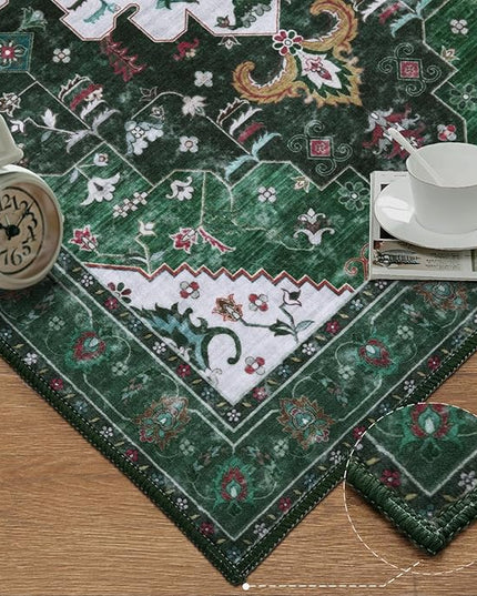 Ciicool Washable Runners Area Rug for Hallways, Ultra Soft 2'6 "x8' ft Boho Print Non-Slip Vintage Oriental Medallion Long Carpet for Kitchen Bedroom Laundry Bathroom