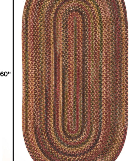 Capel American Heritage Woodstone 3'0"X5'0" Oval Braided Rug