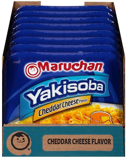 Maruchan Yakisoba Cheddar Cheese Flavor, 3.96 Oz, Pack of 8, (4178990766)