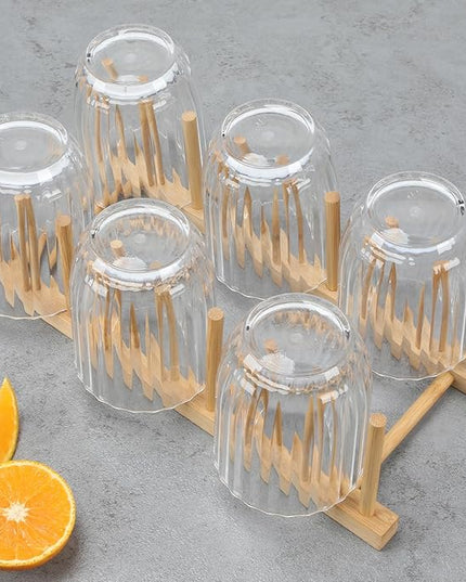 Acrylic Clear Highball Plastic Cups | Plastic Reusable Tumblers 15oz (Set of 6) | Stackable | BPA-free Tumblers | Shatterproof | Top-rack Dishwasher Safe