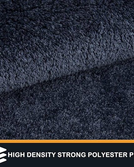 PURRUGS Dirt Trapping Door Mat 24" x 59", Non-Slip Machine Washable Entry Rug, Shoe Scraper, Dog Doormat, Super Absorbent Welcome Mat for Front & Back Door, Muddy Shoes & Paws, Navy Blue