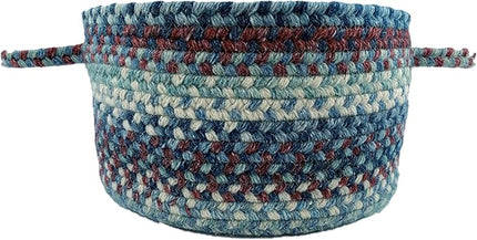 Capel American Heritage Barn Blue 0' 12" Basket Braided Rug