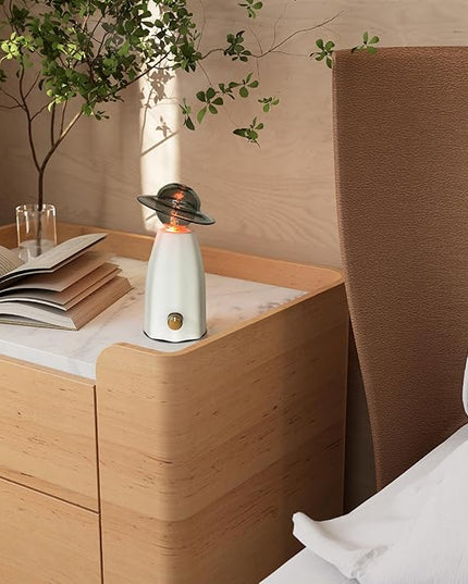Scarecrow Glass Essential Oil Diffuser for Aromatherapy, Waterless Aroma Diffuser, Rechargeable & Portable Oil Nebulizer, Auto Shut-Off, Silent Operation, Art Piece Décor and Fragrance, Gift Ready