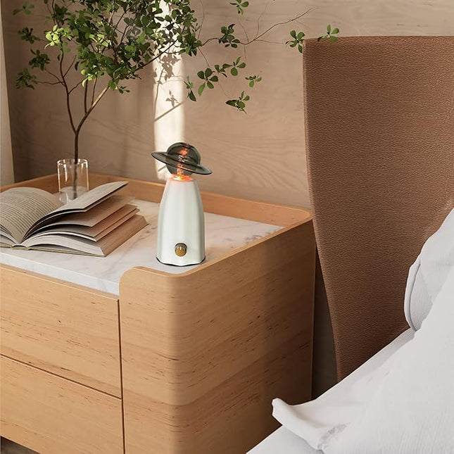 Scarecrow Glass Essential Oil Diffuser for Aromatherapy, Waterless Aroma Diffuser, Rechargeable & Portable Oil Nebulizer, Auto Shut-Off, Silent Operation, Art Piece Décor and Fragrance, Gift Ready