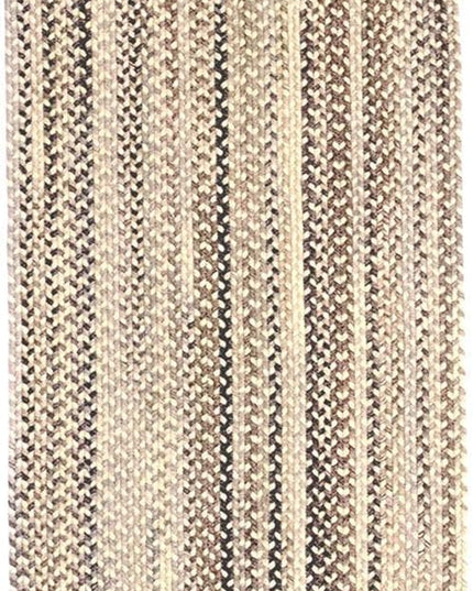 Capel American Heritage Pewter 2' 0" X 6' 0" Runner Oval Braided Rug