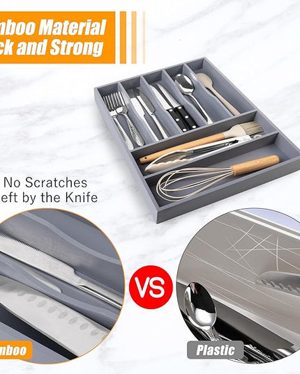 Kitchen Silverware Drawer Organizer and Storage Organizador Small De Cucharas y Tenedores Cubiertos Para Gavetas Cocina Para Gabinete Cajones Cocina Cajones Cocina Para Gabinete Hogar y Cocina Ofertas