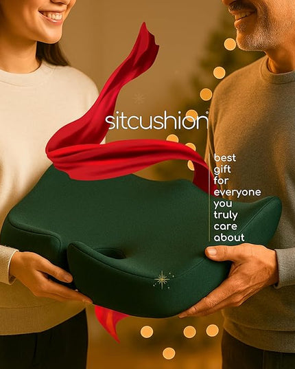 X Large Seat Cushions for Office Chairs, Car & Truck. Ergonomic Gaming Chair Seat Cushion and Sciatica Pain Relief Pillow for Back Pain. Orthopedic Coccyx Cushion for Tailbone Pain Relief (Green)