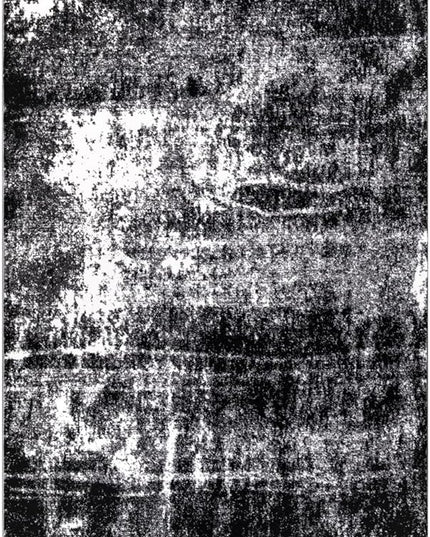 Keen Home Design Area Rugs - 6x9 Non-Shedding, Abstract Rugs for Kitchen, Living Room, Bedroom, Dining Room, Entryway - Size: 5'11" x 9'2", Abstract Black