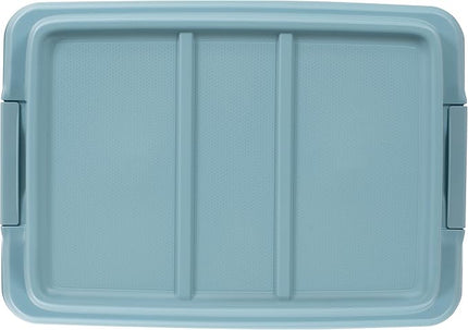 Hefty HI-RISE 32 Qt Stackable Storage Bins with Lids – 6 Pack Clear Plastic Under Bed Storage Containers, Shoe Organizer Boxes with XL Lid-Locking Latches, Comfort-Grip Handles, Durable Double Rim