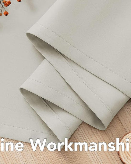 H.VERSAILTEX Room Darkening Curtains for Living Room Light Reducing Thermal Insulated Window Treatment Panels/Drapes Grommet Top 2 Panels (Pale Oak - 52 x 84 Inches)