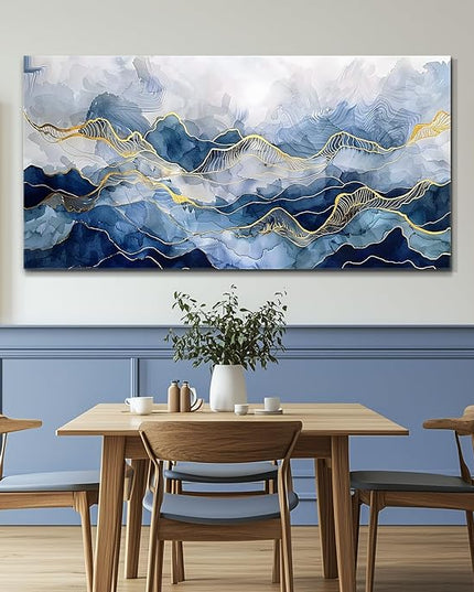 FUHAIHUA Large Canvas Decor For Bedroom Wall Art For Living Room Office Decorations Minimalism Pictures Ink Abstract Paintings Artwork Modern Home Decor Posters Ready To Hang 30"X60"