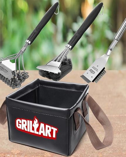 GRILLART Grill Brush Bristle Free, Soak Basin, Perfect Partner for SteamWizards Grill Brush (Only Soak Basin No Grill Brush)