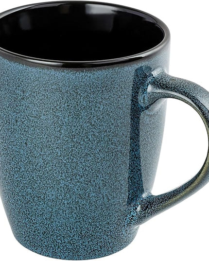 Ceramic Mugs 12oz,Large Ceramic Coffee Cups for Men, Women, Dad, Mom, Modern Coffee Mugs With Handle For Tea,Latte,Cappuccino,Cocoa. (Blue 1 Pack)
