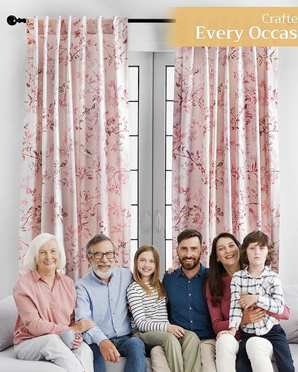 Maison d' Hermine Curtains for Living Room 100% Cotton 84 inch Length One Panel Light Filtering Curtains for Bedroom Windows with Rod and Loop Pockets Drapes (Equinoxe Beige, 50" W x 84" L)
