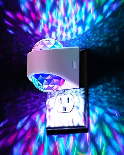 Night Lights Plug into Wall, Star Projector for Bedroom, Night Light Projector for Kids, 9-Color RGB Galaxy Nightlight with Dusk to Dawn Sensor for Bathroom, Home Gaming Room Decor Gifts