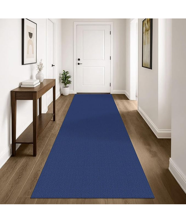 KOZYFLY Washable Runner Rug 3x10 ft Hallway Kitchen Runner Rugs with Rubber Backing Bobo Entryway Runner Indoor, Long Carpet Runners for Hall Kitchen Entryway, Royal Blue