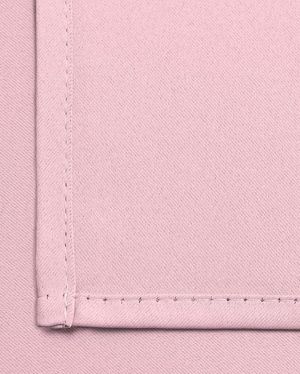 Yakamok Light Blocking Window Blackout Curtains Thermal Insulated Room Darkening Drapes for Bedroom,Solid Grommet Top Window Panels, 38x36 Inch, Pink, One Pair