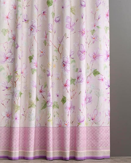 Maison d' Hermine Curtains for Living Room 100% Cotton 108 inch Length One Panel Light Filtering Curtains for Bedroom Windows with Rod and Loop Pockets Drapes (Magnolia Mornings, 50" W x 108" L)