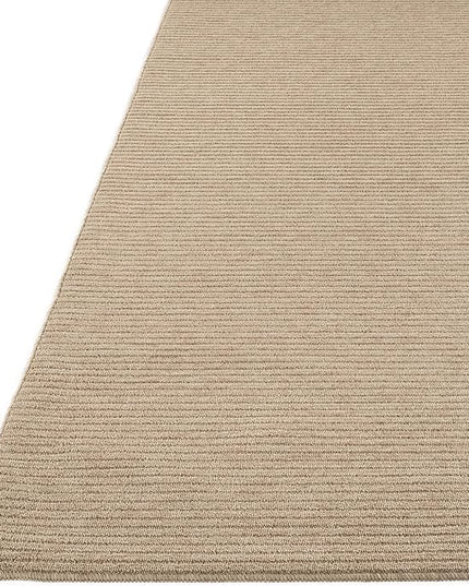 Beverly Rug Non-Slip Modern Rug 8x10 Solid Traditional Rubber Backing Machine Washable Soft Thin Indoor Area Rugs for Living Room Stain Resistant Non Shedding Casual Carpet (8 x 10 Beige)