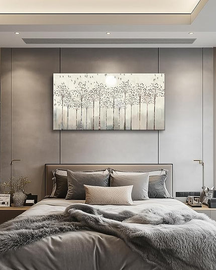 Canvas Wall Art For Living Room Trees And Birds Abstract Paintings Kitchen Wall Decor Office Canvas Prints Artworks Pictures Wall Decorations For Bedroom,Large Size Fashion Modern Home Decoration
