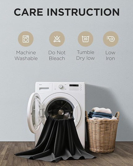 Joydeco Blackout Curtains 72 Inch Length 2 Panels Set, Thermal Insulated Long Curtains& Drapes 2 Burg, Room Darkening Grommet Drapes for Living Room Bedroom Window (W52 x L72 Inch, Black)