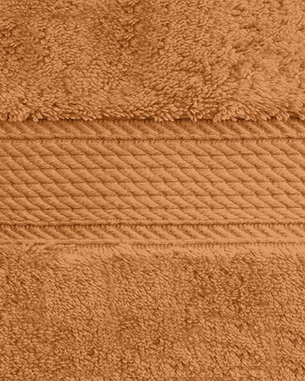 Superior Egyptian Cotton Pile Face Towel/Washcloth Set of 6, Ultra Soft Luxury Towels, Thick Plush Essentials, Absorbent Heavyweight, Guest Bath, Hotel, Spa, Home Bathroom, Shower Basics, Rust