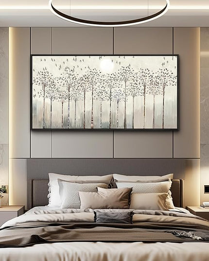 Scenery Abstract Wall Painting Framed Canvas Wall Art For Living Room Large Size Wall Decorations For Bedroom Office Wall Decor Pictures Artwork Canvas Prints Home Boho Wall Decor Black Framed