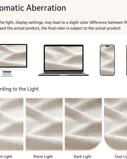100% Blackout Shield Linen Look Textured Pinch Pleated Curtains Blackout Drapes 90 Inch Long 2 Panels Set, Faux Linen Blackout Curtains for Bedroom & Living Room, 40" W x 90" L, Beige